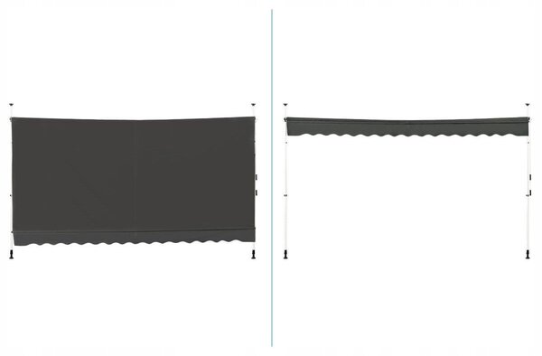 Markiza balkonowa rozporowa teleskopowa 395x120cm
