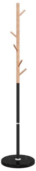 Stojący wieszak na płaszcze, czarny, 172 cm, malowane żelazo