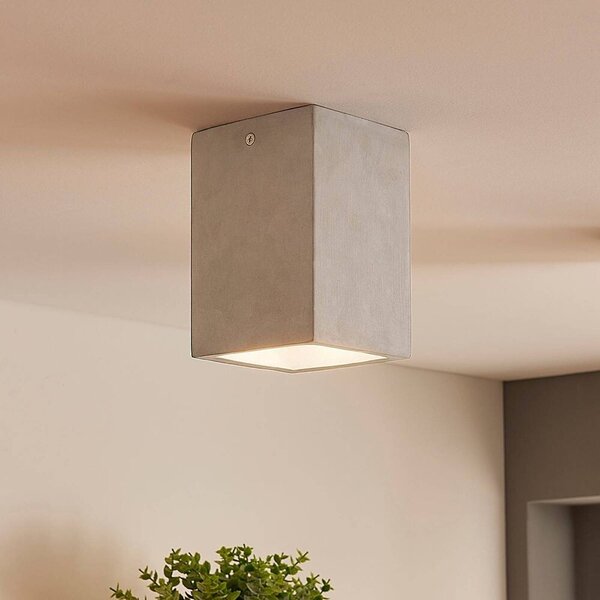 Lindby - Gerda Square Lampa Sufitowa Concrete