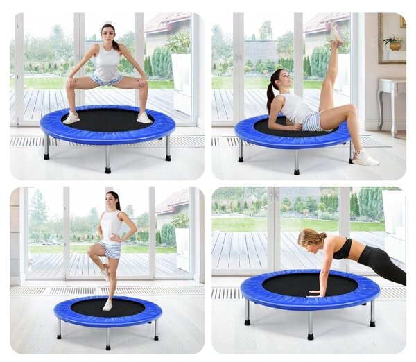 Składana trampolina do zabawy dla dzieci i ćwiczeń fitness