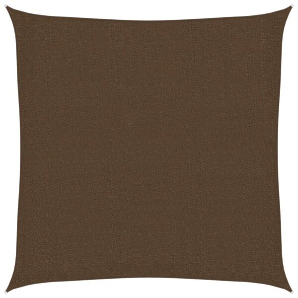 Żagiel przeciwsłoneczny, 160 g/m², brązowy, 2,5x2,5 m, hdpe