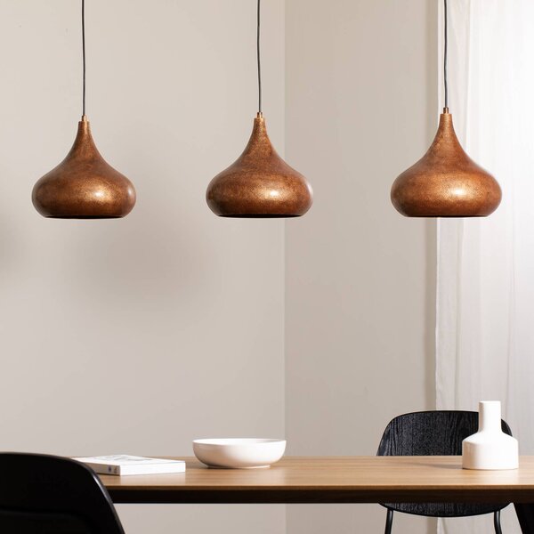 Lampa wisząca Muba Opviq, możliwość ściemniania, brązowy / mosiężny, salon / jadalnia, metal