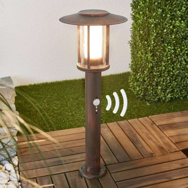 Lindby - Pavlos LED Lampa Ogrodowa w/Sensor Rust