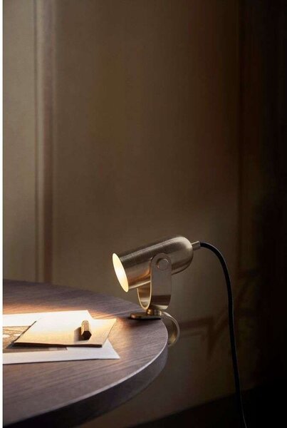 Ferm Living - Ruuvi Lampa Biurkowa z Klipsem Brass