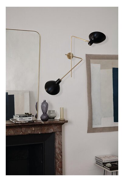 Astep - VV Cinquanta Twin Lampa Ścienna Brass/Black