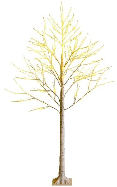 Drzewko lampka 150 cm imitacja brzozy ze światełkami LED