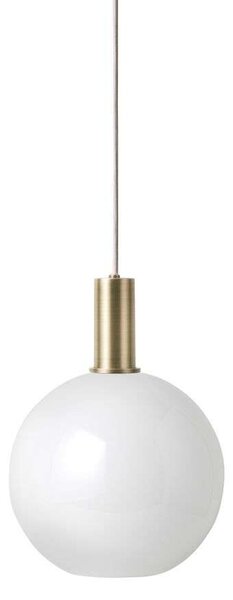 Ferm LIVING - Collect Lampa Wisząca Opal Sphere Low Brass