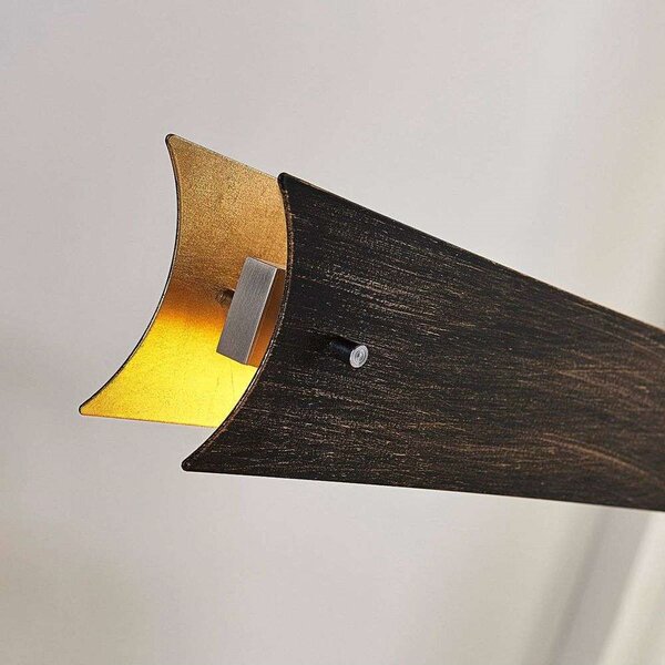 Lucande - Ebba Lampa Wisząca Black/Gold