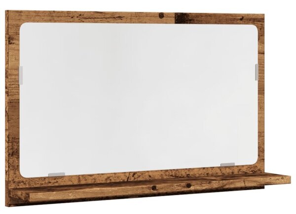 Szafka łazienkowa z lustrem, stare drewno, 60x11x37 cm