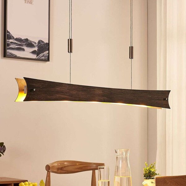 Lucande - Ebba Lampa Wisząca Black/Gold