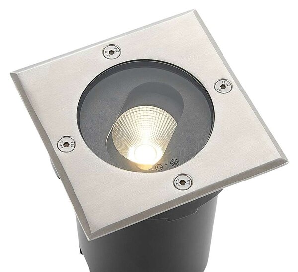 Lucande - Doris LED Square Reflektor Sufitowy Wpuszczany Steel