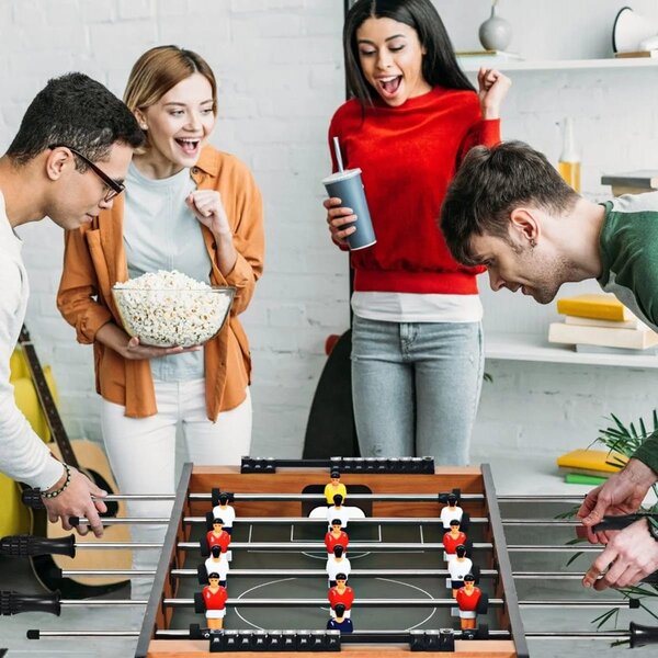 Stół do gry z wymiennym blatem 4w1 (piłkarzyki hockey ping pong bilard)