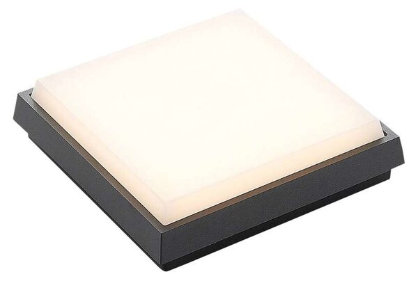 Lucande - Amra LED Square Ogrodowe Lampa Sufitowa 17,5 Dark Grey Lucande