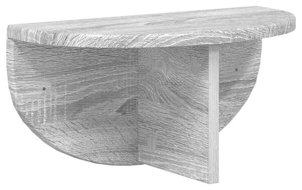 Nowoczesna półka ścienna szara sonoma 38x19x19 cm