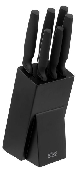 Noże kuchenne zestaw ze stojakiem, 6 elementów