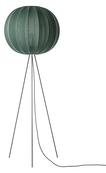 Made By Hand - Knit-Wit 60 Round Lampa Podłogowa Wysoka Tweed Green
