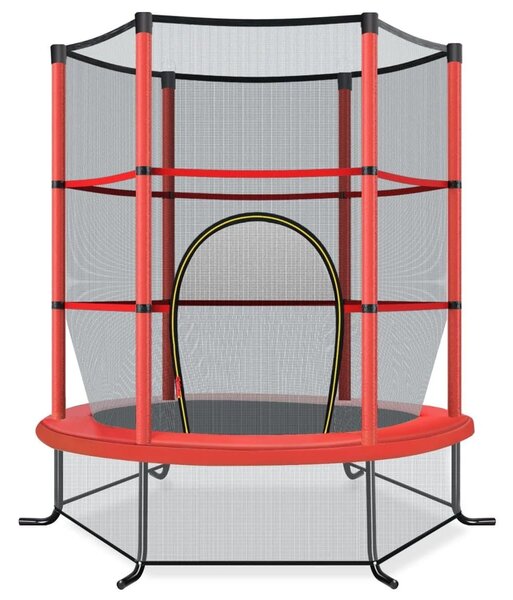 Trampolina dla dzieci z siatką i klapą