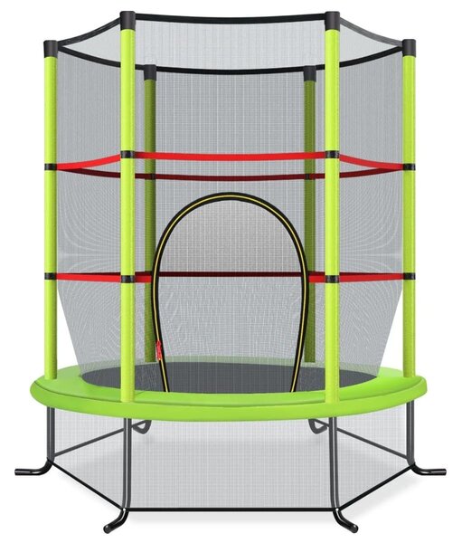 Trampolina dla dzieci z siatką i klapą