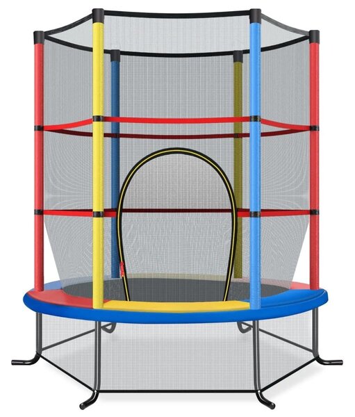 Trampolina dla dzieci z siatką i klapą