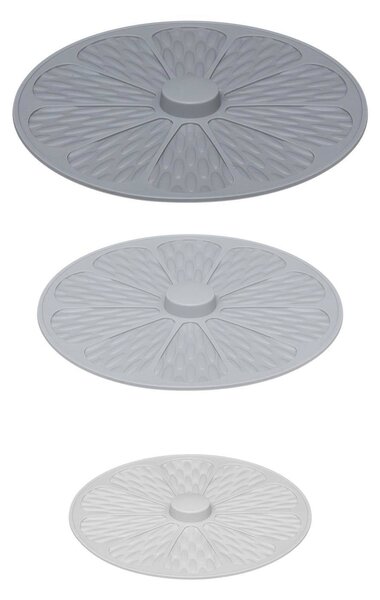 Pokrywki silikonowe na garnki, zestaw 3 sztuk w różnym rozmiarze