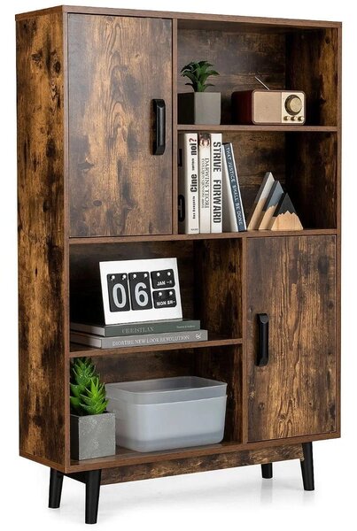 Drewniany kredens z 4 poziomami 80 x 24 x 119,5 cm