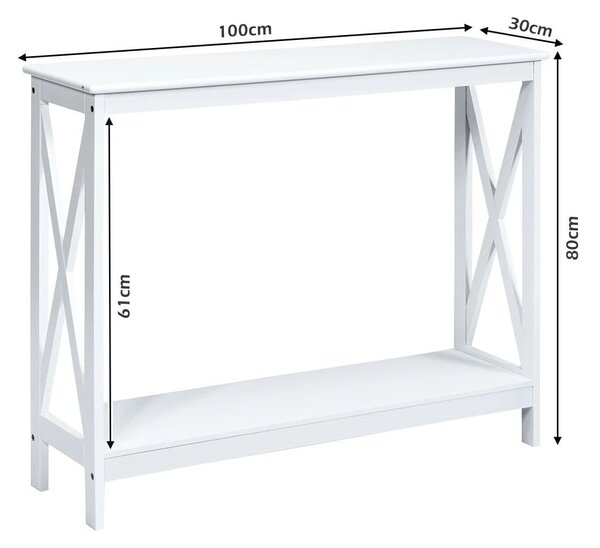 Rustykalny stolik kawowy konsola 100 x 30 x 80 cm
