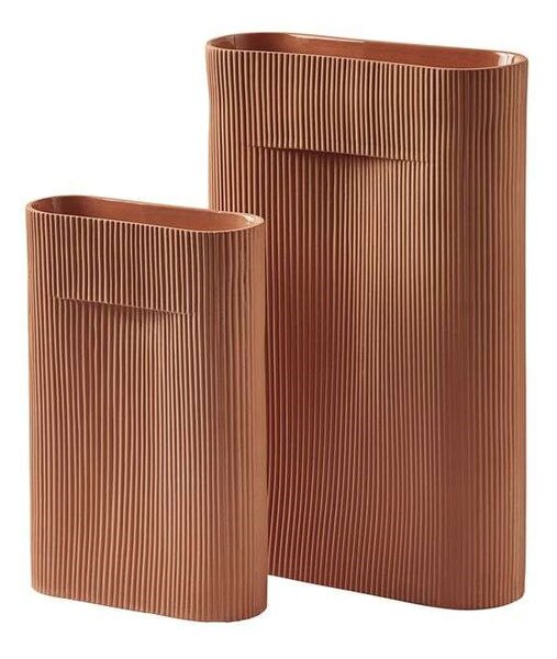 Muuto - Ridge Vase H48,5 Terracotta