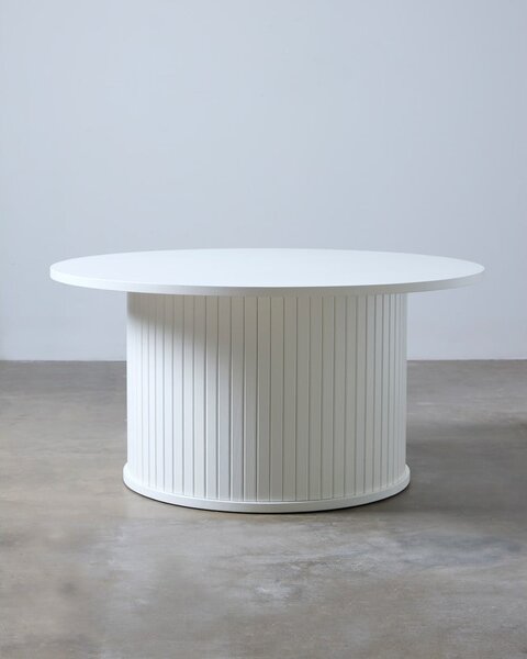Biały okrągły stolik Nola – Unique Furniture