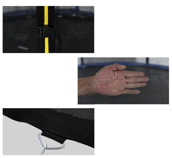 Trampolina ogrodowa 244 cm z siatką wewnętrzną