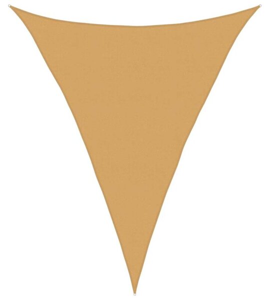 Żagiel przeciwsłoneczny, 160 g/m², piaskowy, 5x6x6 m, hdpe
