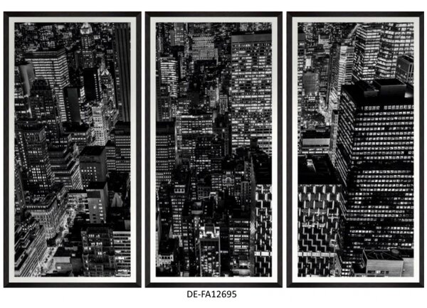 | SPRAWDŹ RABAT W KOSZYKU ! Obraz trzyczęściowy Downtown Manhattan Tryptich 150x100 DE-FA12695 MINDTHEGAP DE-FA12695