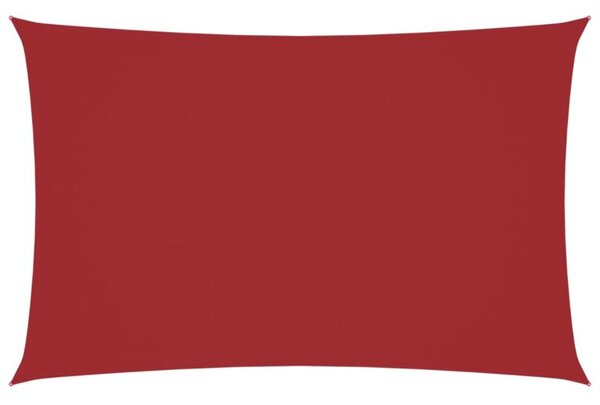 Prostokątny żagiel ogrodowy, tkanina oxford, 2x4,5 m, czerwony