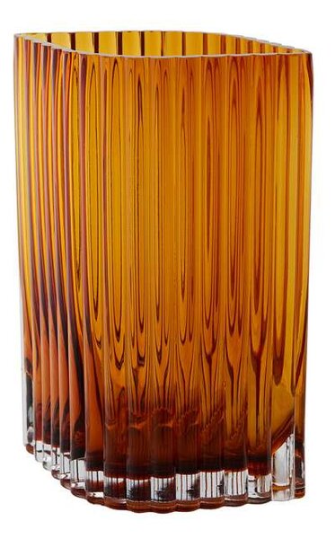 AYTM - Folium Vase H25 Amber