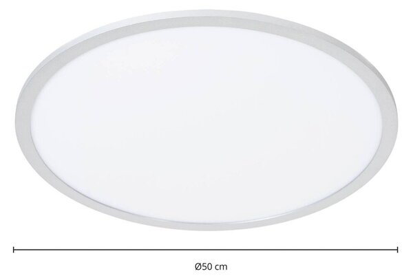 Lindby - Narima LED Lampa Sufitowa 4.000K Ø50 White/Silver