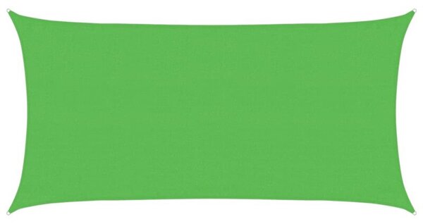 Żagiel przeciwsłoneczny, 160 g/m², jasnozielony, 3x6 m, hdpe