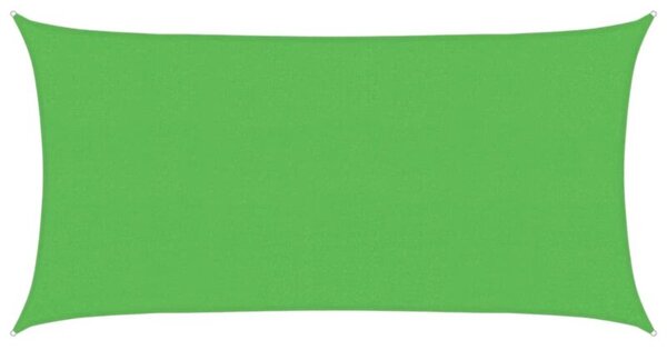 Żagiel przeciwsłoneczny, 160 g/m², jasnozielony, 2,5x4,5m, hdpe