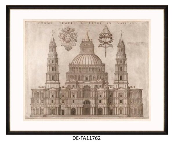 | SPRAWDŹ RABAT W KOSZYKU ! Obraz Forma Templi Petri Vaticano 120x100 DE-FA11762 MINDTHEGAP DE-FA11762