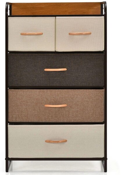 Komoda organizer ze składanymi 5 szufladami 58 x 29 x 99,5 cm