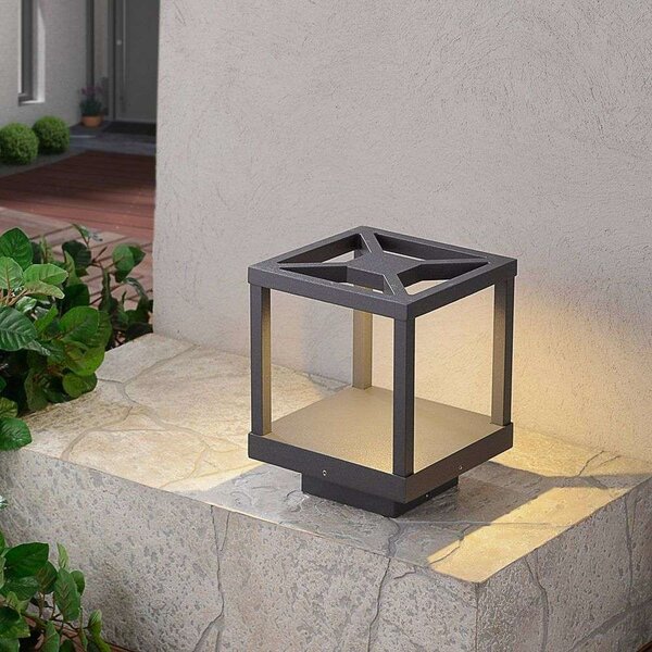 Lucande - Lealand Zewnętrzna Lampa Ogrodowa Graphite