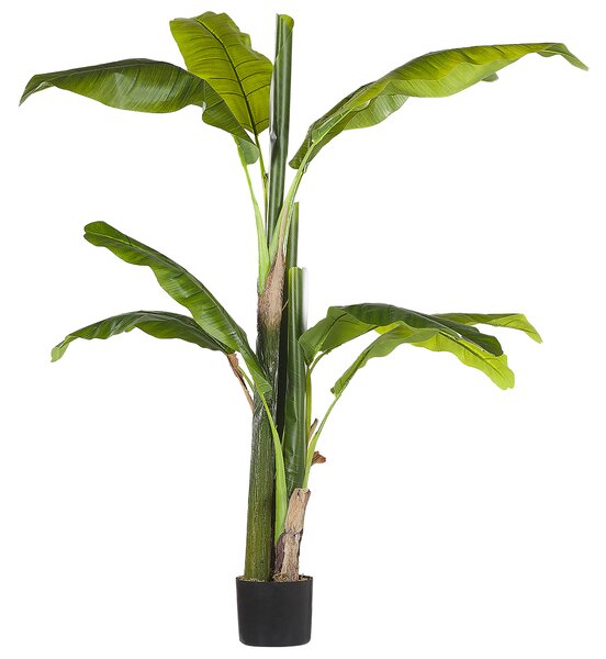 Dekoracja wnętrza ozdoba sztuczna roślina plastikowa 154 cm w doniczce Banana Tree Beliani
