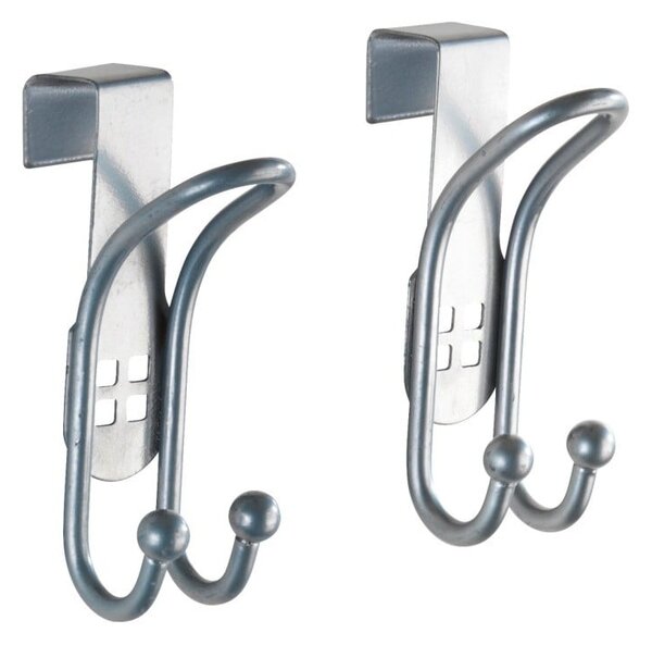Zestaw 2 haczyków na drzwi w kolorze srebra Wenko Door Hook