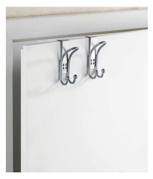 Zestaw 2 haczyków na drzwi w kolorze srebra Wenko Door Hook