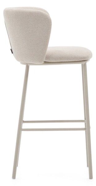 Beżowy hoker (wysokość siedziska 75 cm) Ciselia – Kave Home