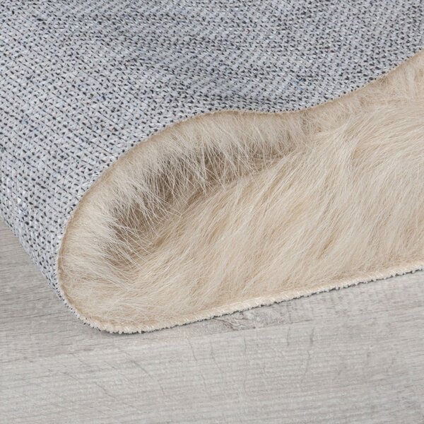 Kremowa syntetyczna skóra 80x150 cm Waffle Faux Fur – Flair Rugs