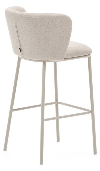 Beżowy hoker (wysokość siedziska 75 cm) Ciselia – Kave Home