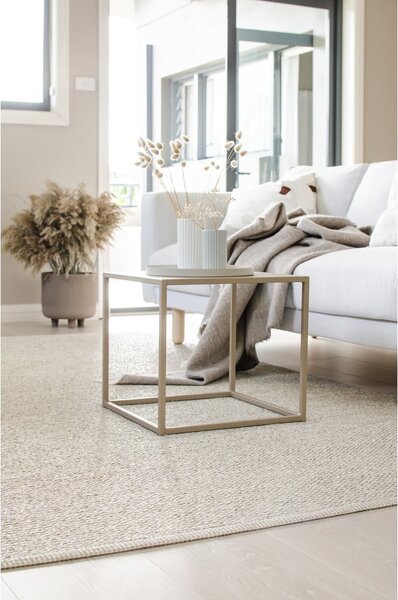 Kremowy dywan odpowiedni na zewnątrz 60x85 cm Mono Linen Vanilla – Pappelina