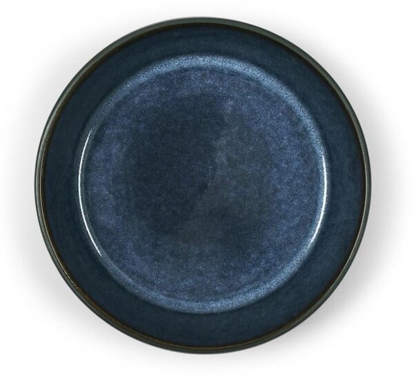 Czarna/niebieska kamionkowa miska Gastro Dark Blue/Black – Bitz