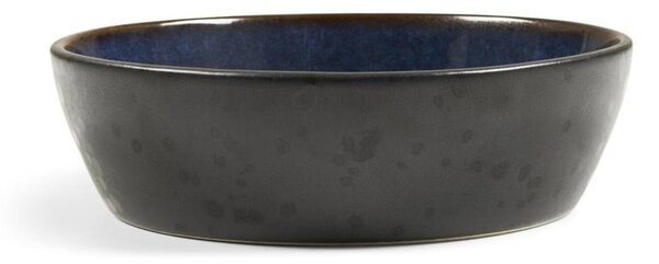 Czarna/niebieska kamionkowa miska Gastro Dark Blue/Black – Bitz