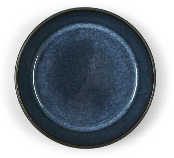 Czarna/niebieska kamionkowa miska Gastro Dark Blue/Black – Bitz