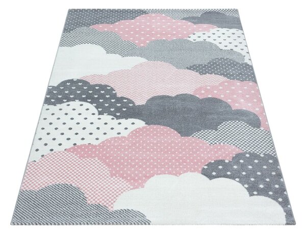 Różowo-szary dywan dziecięcy 80x150 cm Bambi – Ayyildiz Carpets